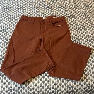 Men's Flint and Tinder Rust Chino Pants – Straight Fit 34x32
